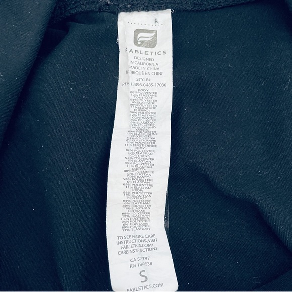 Fabletics  Powerhold fishnet clover leggings black size S - Picture 5 of 9